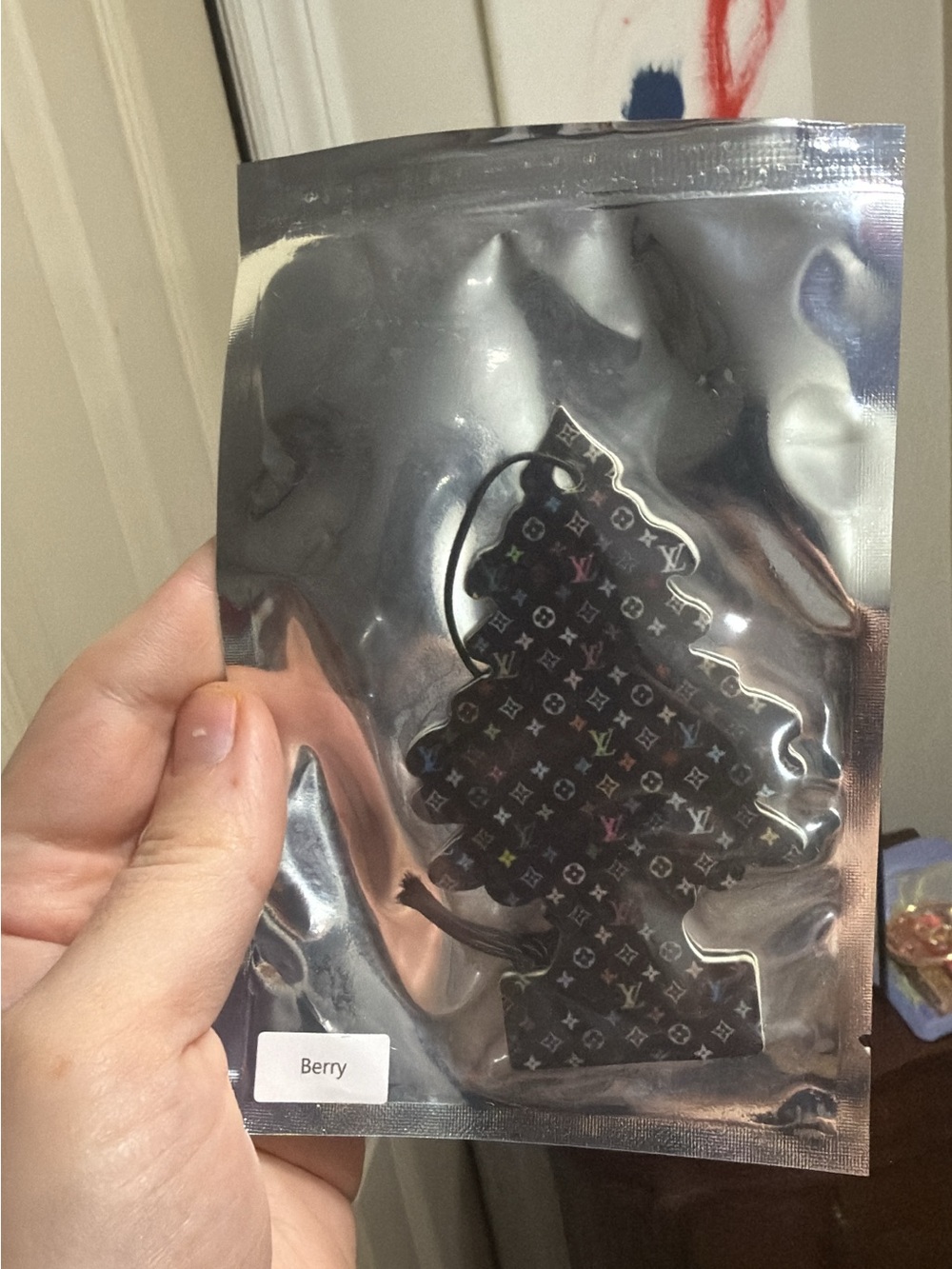 Berry scented car freshener